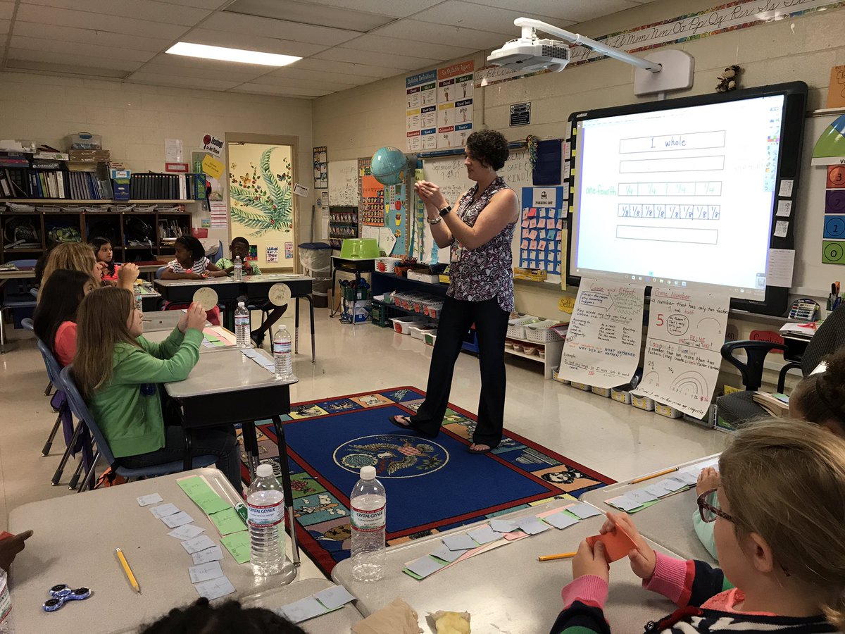 TeamThroneberry's tweet photo. Making fraction bars with Ms. Hardison is always fun! ❤️🐾😋@HPEStigers #fractionsarefun #licktears #beagoodstat @AliceJHardison https://t.co/0dkfFbcaoj