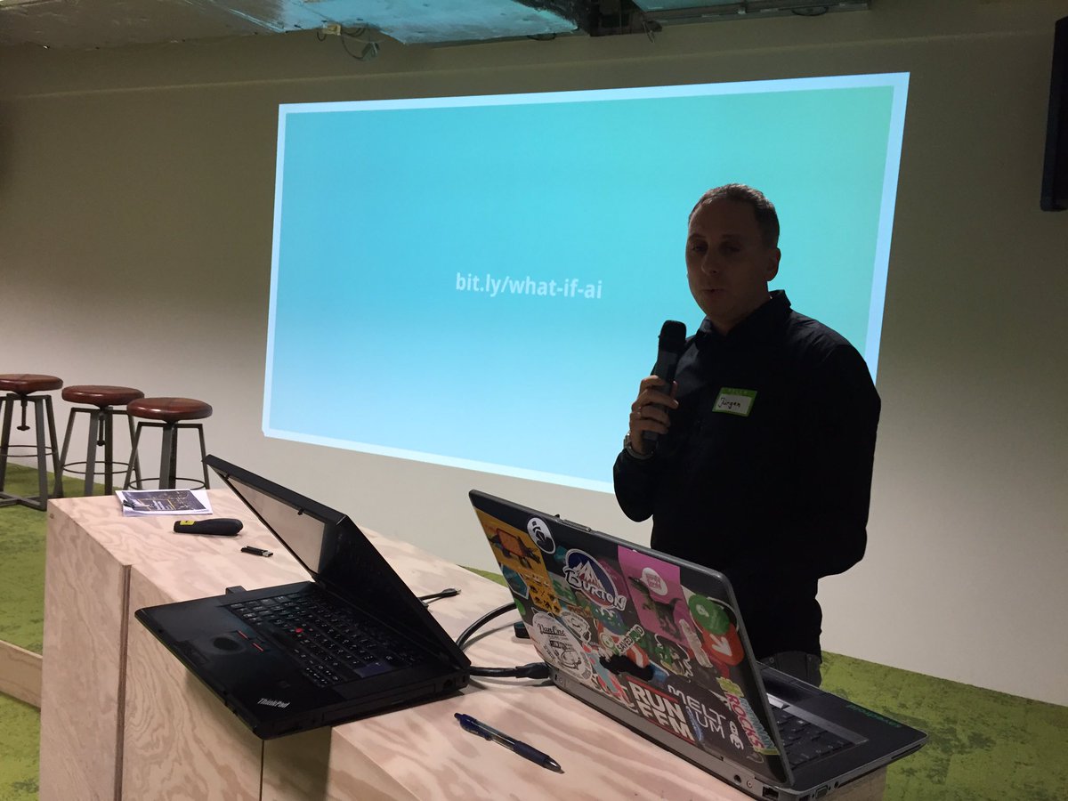 Lightning talk by Jürgen about AI in fiction. #aiffm