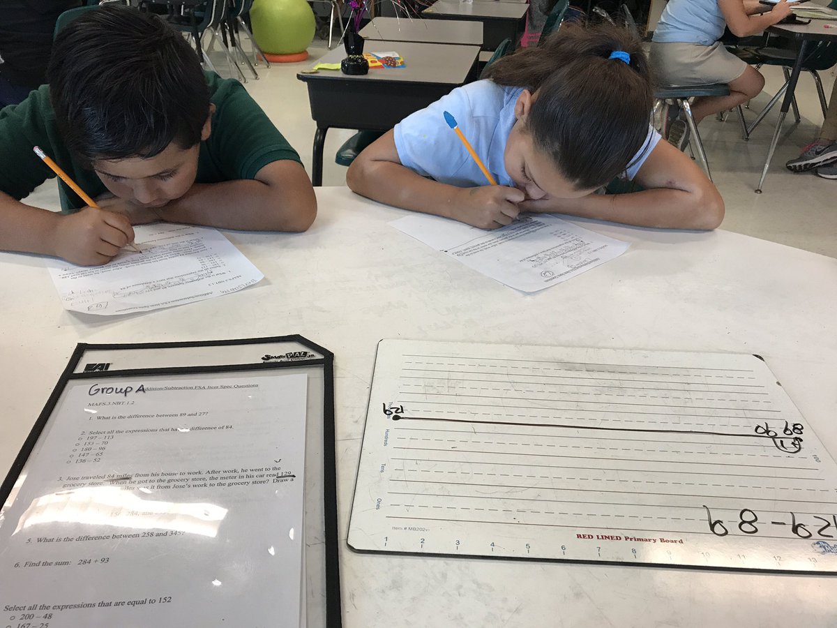 Kaeta_Acosta's tweet photo. Workin' hard to master our addition and subtraction strategies! #mathinthird @GGEseagulls  @CCPSk5math @MrsBlountGGE https://t.co/4Uqe2IvfYM