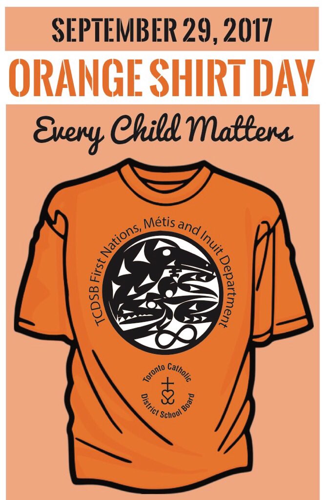 Please let's remember to wear orange tomorrow.Every child matters! Let's go Orange!