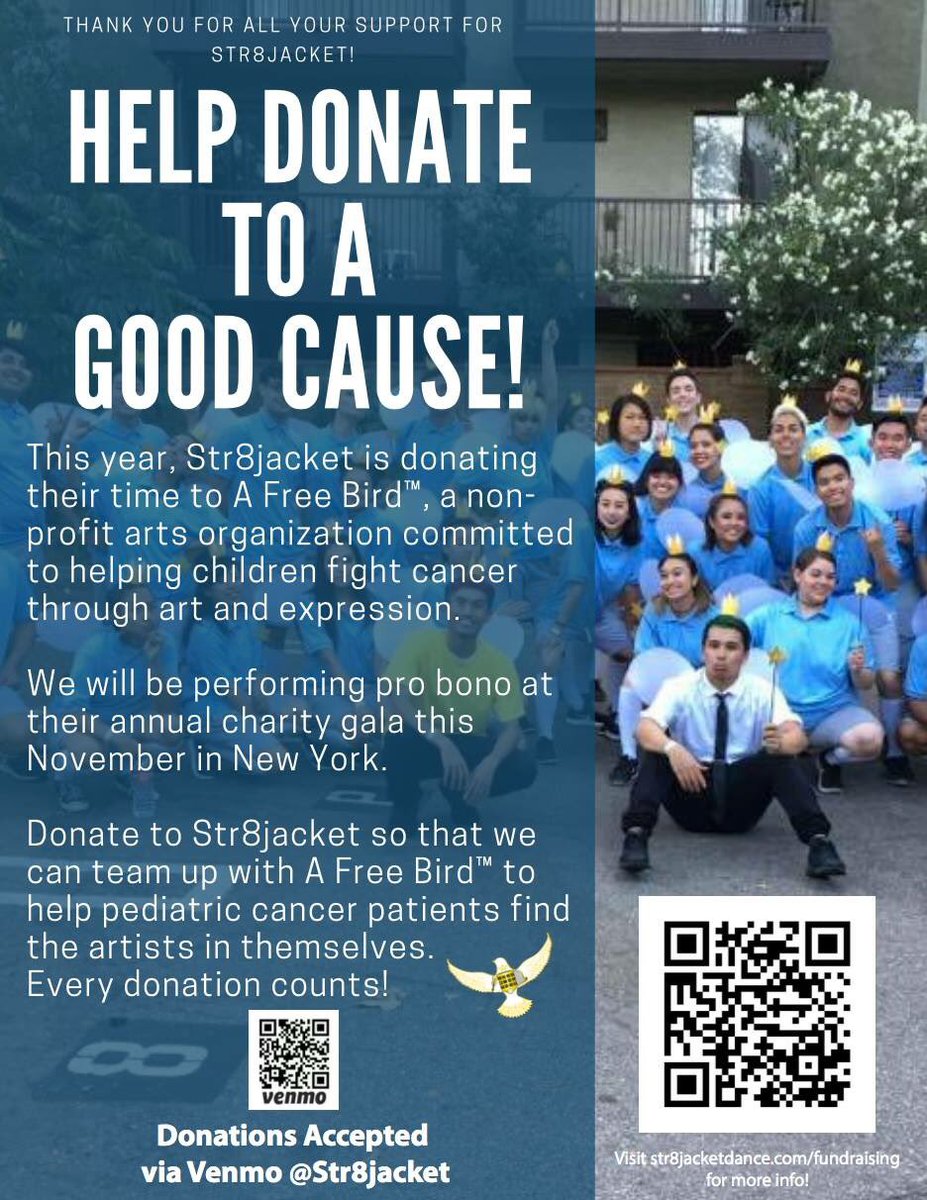_str8jacket's tweet photo. Help us make our way to New York to perform for a great charity @AFreeBirdOrg https://t.co/8dfabqsaR3