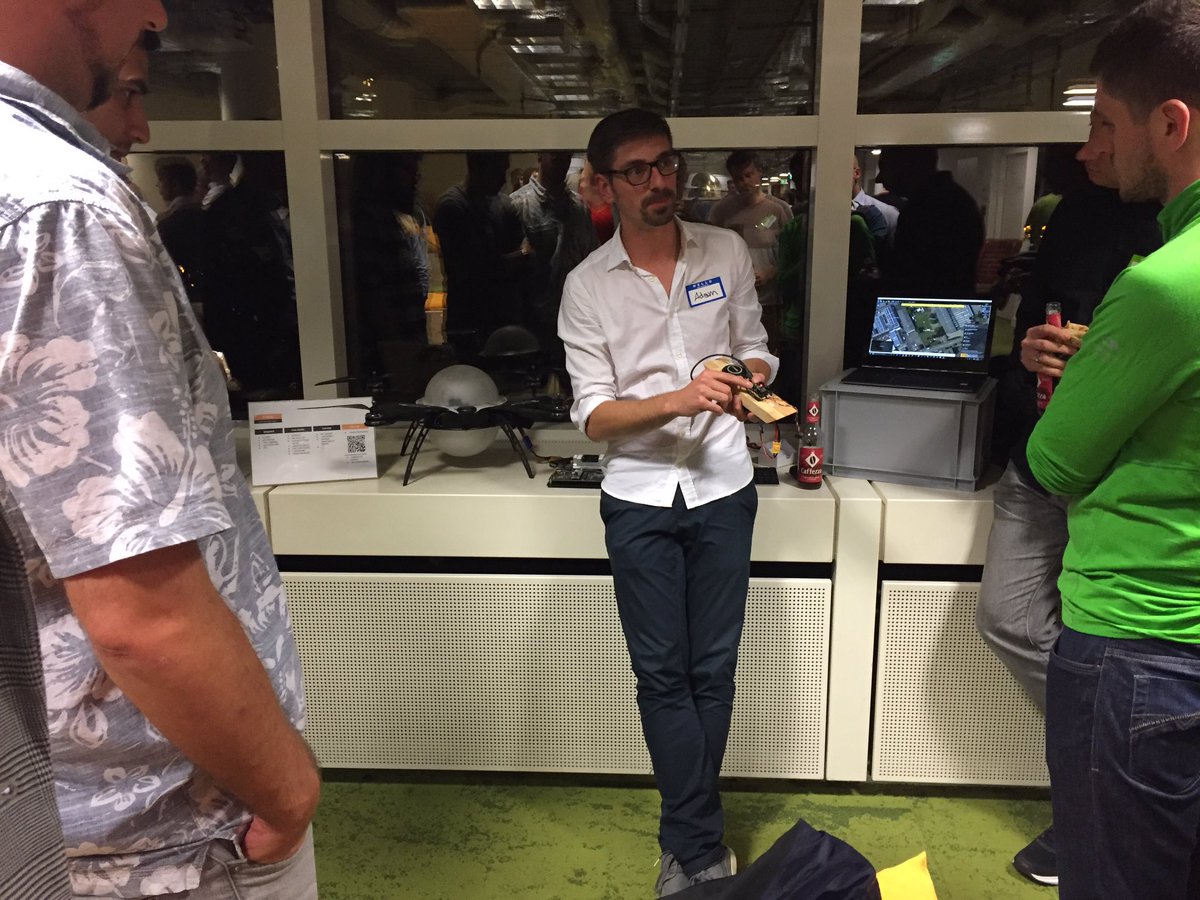 Start of the demos with Adam from Drohnenhangar. #aiffm