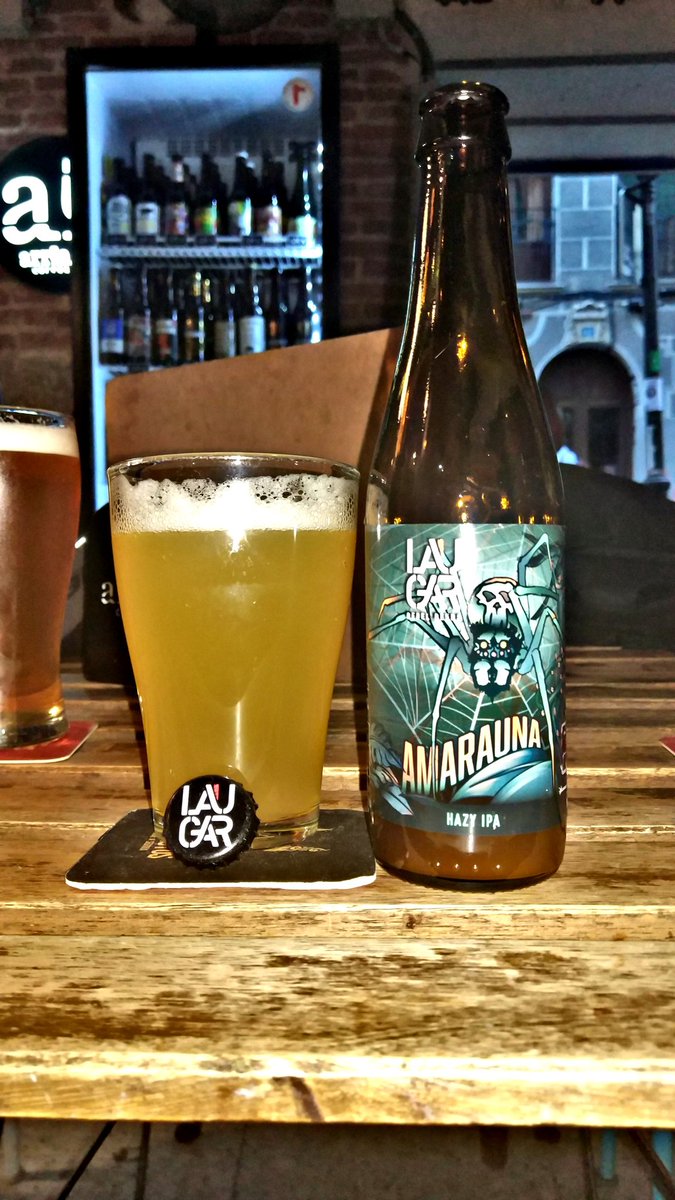 Tras la cata de <a href="/MatMorBrewery/">MatMor Brewery</a> en <a href="/LTCerveza/">LT Cervezas</a> visitilla <a href="/Craft_ATM/">craftagainstmachine</a> a tomarnos esta Hazy IPA de <a href="/laugarbrewery/">Laugar</a> 2 buenas birras para empezar.