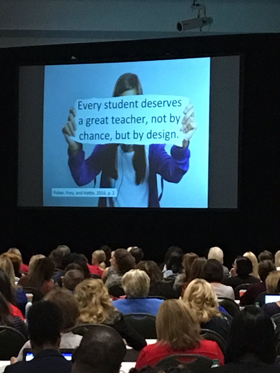'Every student deserves a great teacher, not by chance, but by design.' Nancy Frey #gacis #gacis2017