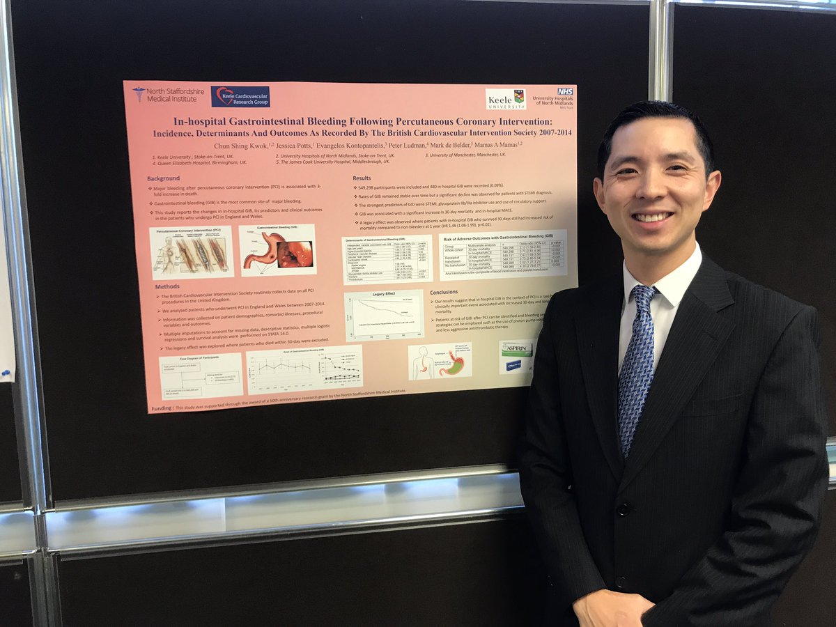 DrShingKwok's tweet photo. Great evening @ North Staffordshire Medical Institute presenting GI bleeds after #percutaneouscoronaryintervention. #bleedingcomplications https://t.co/CbjuYMEIB5