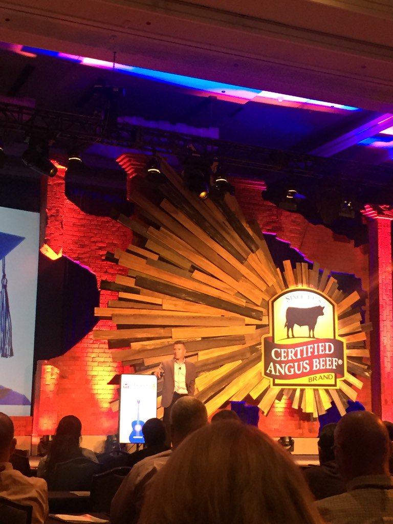 John Izzo sharing how to retain employees &amp; be a leader #goodStuff <a href="/CertAngusBeef/">Certified Angus Beef ®</a> #beefbash17