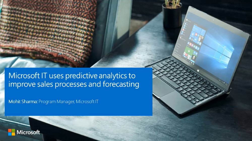 See the power of #Azure #machinelearning in action—improving sales and forecasting. https://www.microsoft.com/itshowcase/Article/Video/709/Microsoft-IT-uses-predictive-analytics-to-improve-sales-processes-and-forecasting?wt.mc_id=AID642241_QSG_SCL_183358