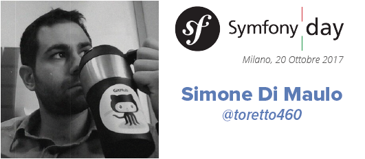 sfdayit's tweet photo. .@toretto460 nuovamente al #SymfonyDayIt questa volta con il talk “Reliable service integration”
https://t.co/yNVhpQTni3 #symfony #php https://t.co/3N8hs3Ay4a