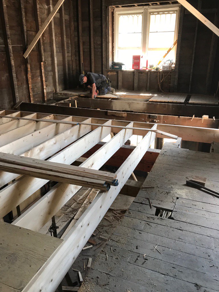 Replacing second floor