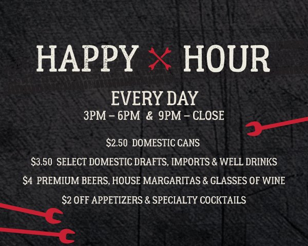 rawlingsgarage's tweet photo. Thirsty Thursday! Join us for happy hour from 3-6pm and 9pm to close. https://t.co/J7RHnPwG04