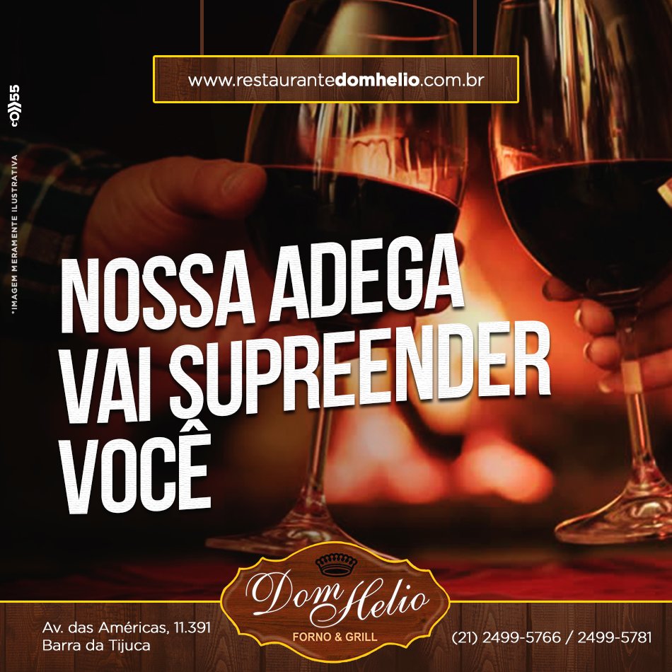 domhelio_rest's tweet photo. Você conhece um restaurante que não tem carta de vinhos? Nós não temos carta, porque temos uma adega especial aguardando por você! 😉 https://t.co/a5kruqhCfa