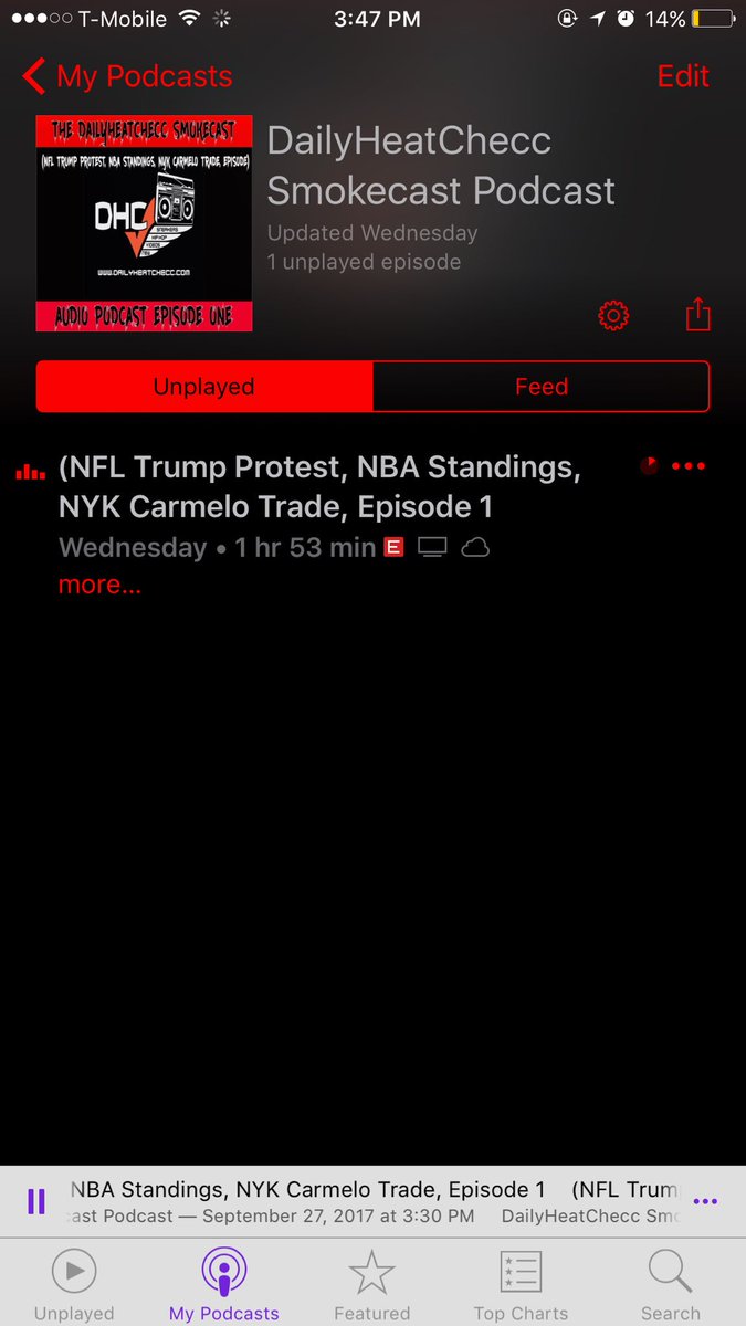 Piffbeatz's tweet image. The Ofiical DailyHeatChecc Podcast is Now Live On ITunes, and Apple Podcast Center. Go Listen, Rate 5 Stars ✨and Subscribe. #DailyHeatChecc