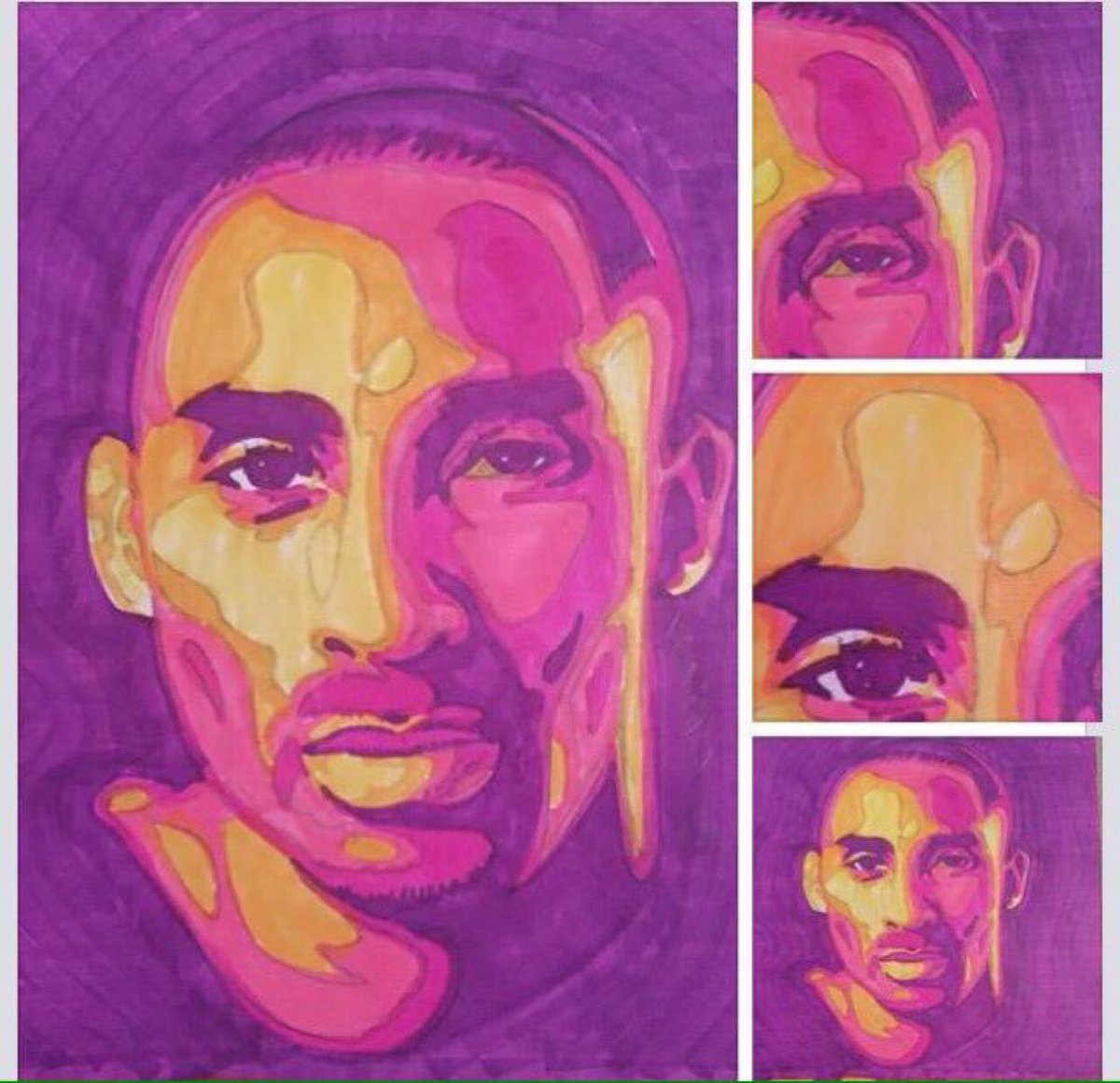 jaael__'s tweet photo. #TBT Check out @WCA_Basketball @NaiaHoard work of art inspired by @kobebryant. She was 12 at the time! #Artandbasketball #love https://t.co/tf5eHn5GaT