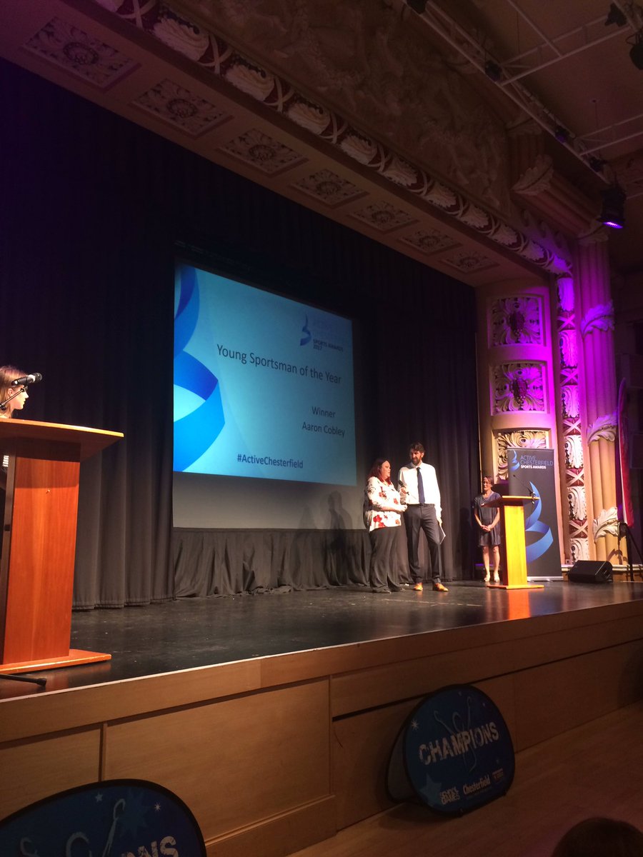 ShapeLearning's tweet photo. Well done Aaron on an absolutely fantastic and well deserved award! #ActiveChesterfield https://t.co/xotGn7cfUQ