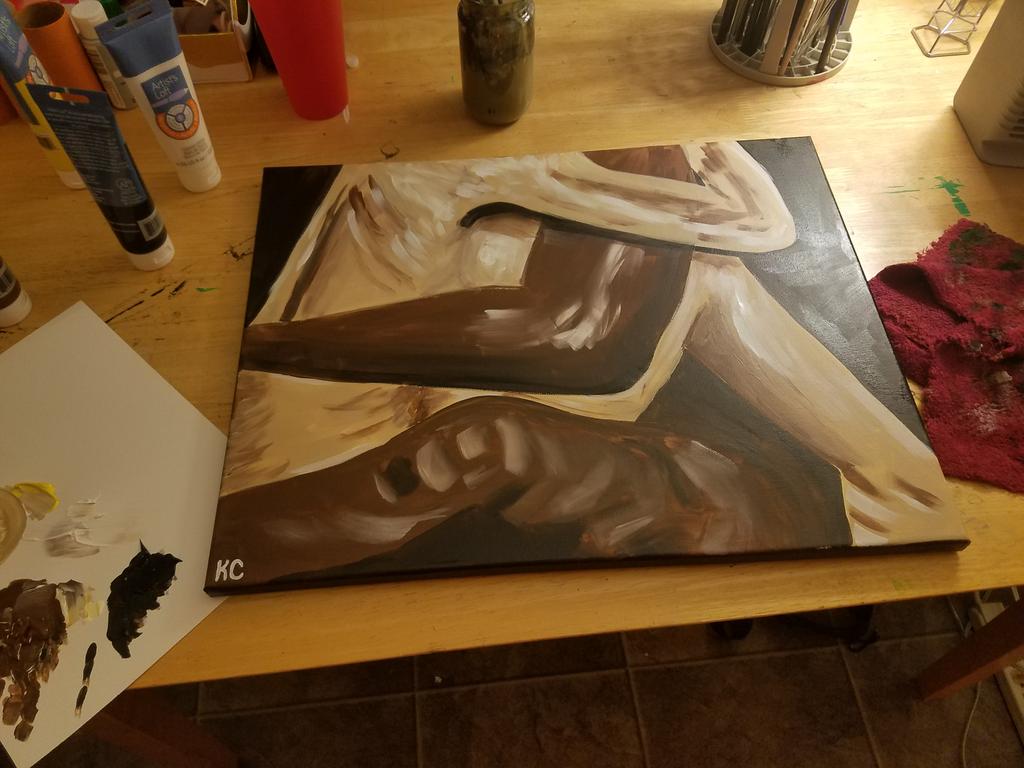 #loveseesnocolor #love #blackandwhite #acrylicpaint