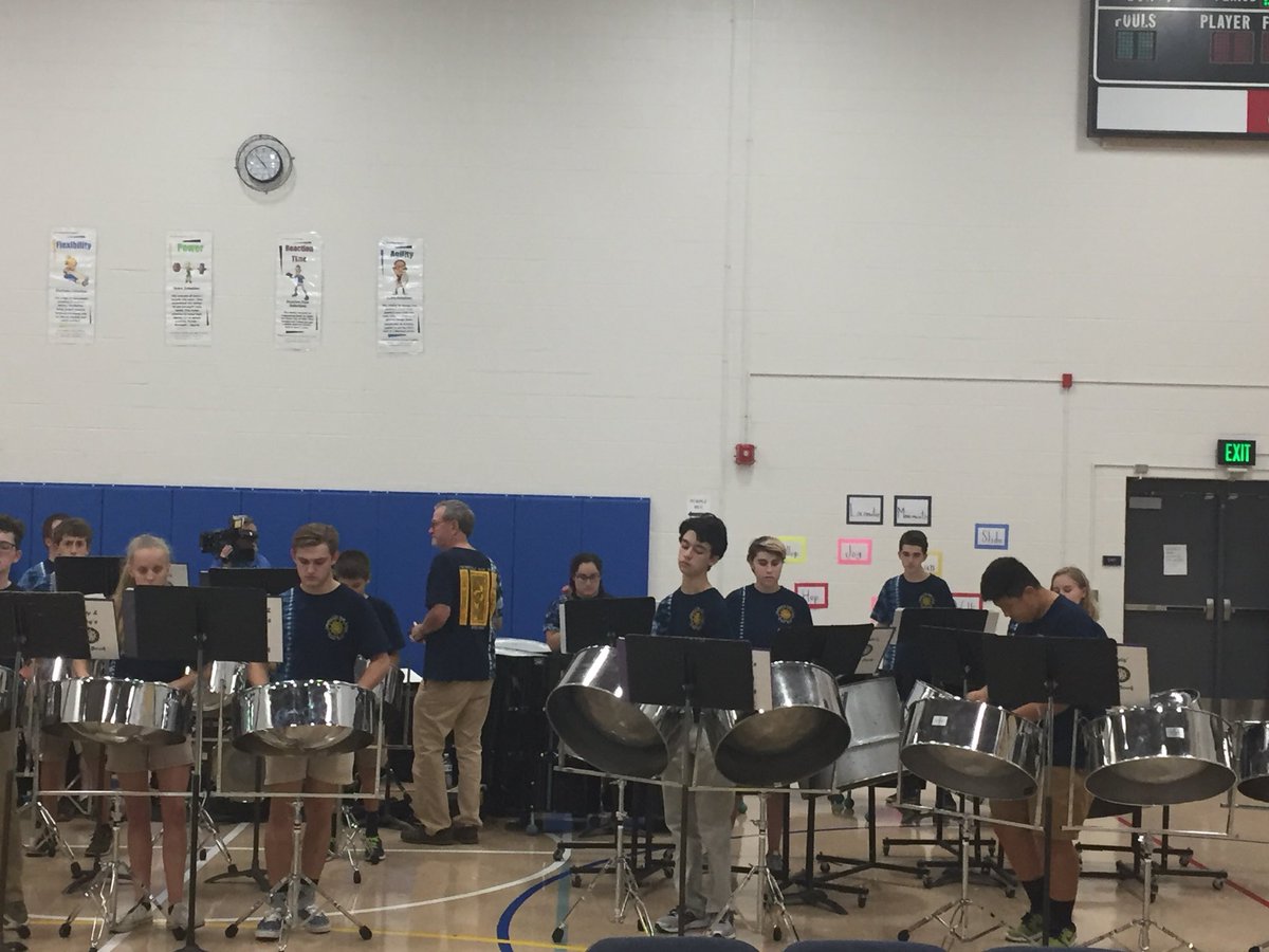 shanejensen78's tweet photo. Catonsville HS Steel Drums welcome Kids Helping Hopkins! Awesome! @MusicBCPS @BaltCoPS @HelpingHopkins @CatonsvilleHS @DrPenK @VerlettaWhite https://t.co/VAG6PQpims