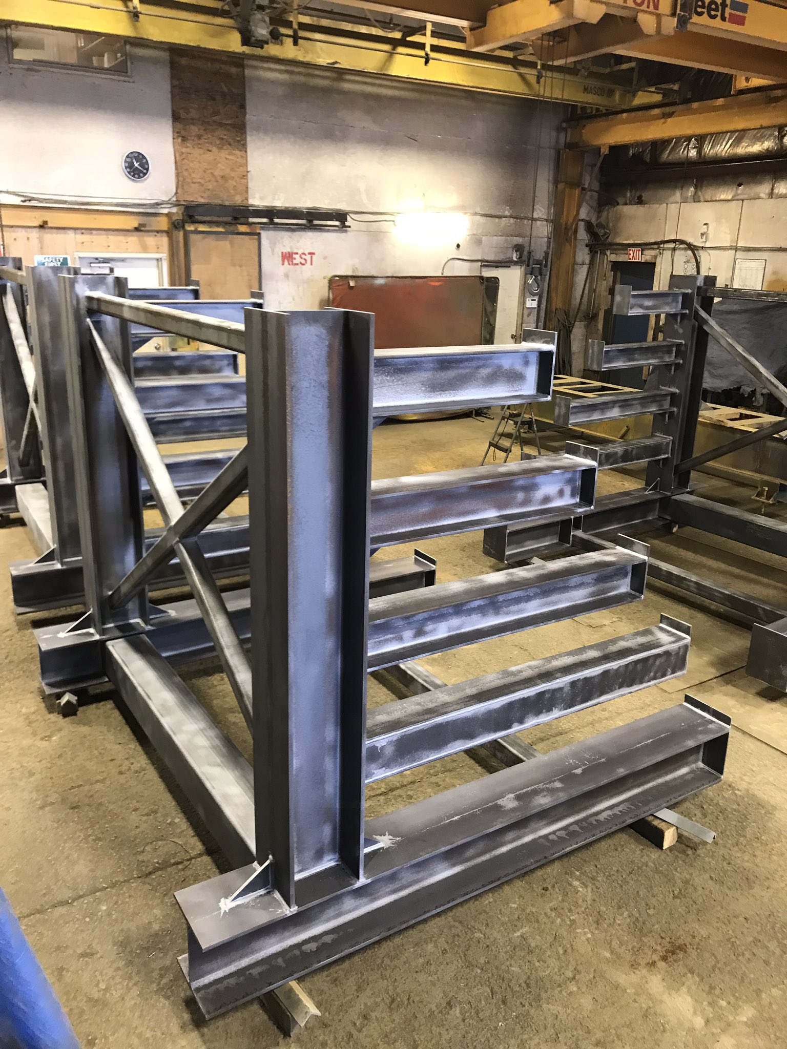 Masco Steel Ind On Twitter Single And Double Sided Pipe Racks Fabricated By Masco Steel And Ready For Paint Welding Steel Fabrication