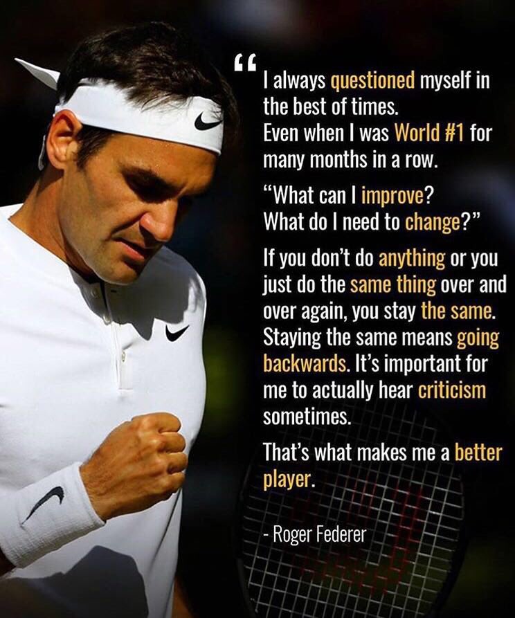 This is powerful.  Think you're good? Think you've arrived? So what, Get Better. Nobody cares, work harder