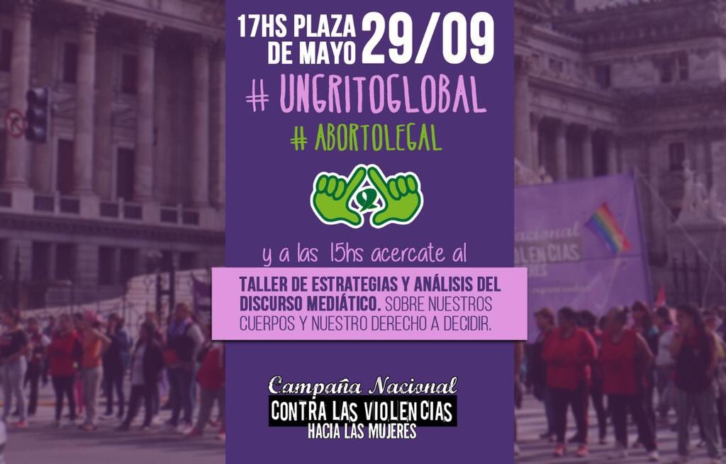 COBLaBrecha's tweet photo. Mañana todxs a plaza de mayo! #AbortoLegal #UnGritoGlobal https://t.co/eNaXboXXsK