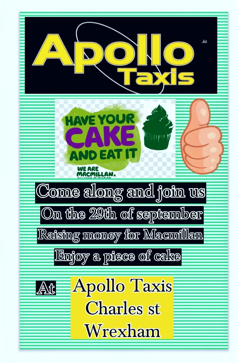 ApolloWrexham's tweet photo. Come and help us raise as much as possible by buying one of our gorgeous home made cakes 😘 https://t.co/7gc0sN1Ahm