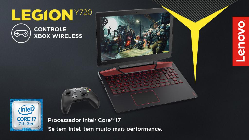 Agora você pode camperar e manter o ATK. O Lenovo Legion Y720 conecta wireless com o controle Xbox One. Compre em: lnv.gy/2yFmGwb
