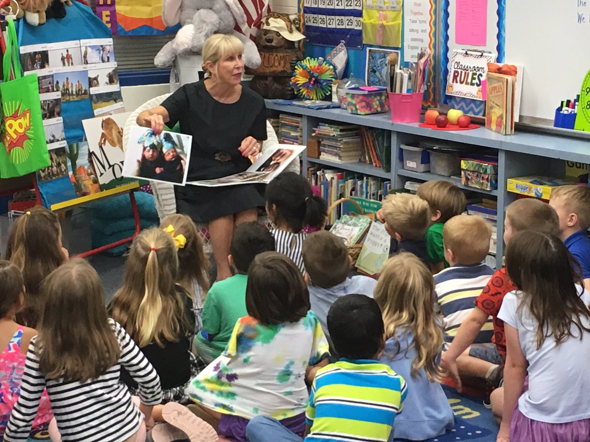 First Lady Ann Scott reads at Gilchrist today!