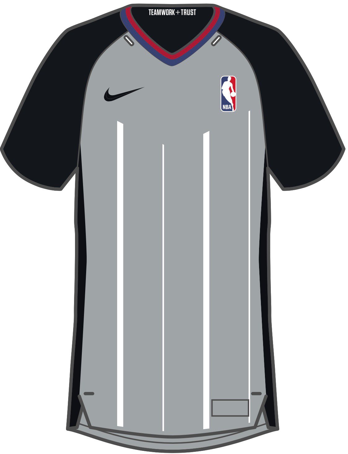 abeja Enfadarse ANTES DE CRISTO. Paul Lukas on Twitter: "New NBA ref jerseys, made by Nike, include  inner-collar slogan. https://t.co/f3GBIyJNCw" / Twitter