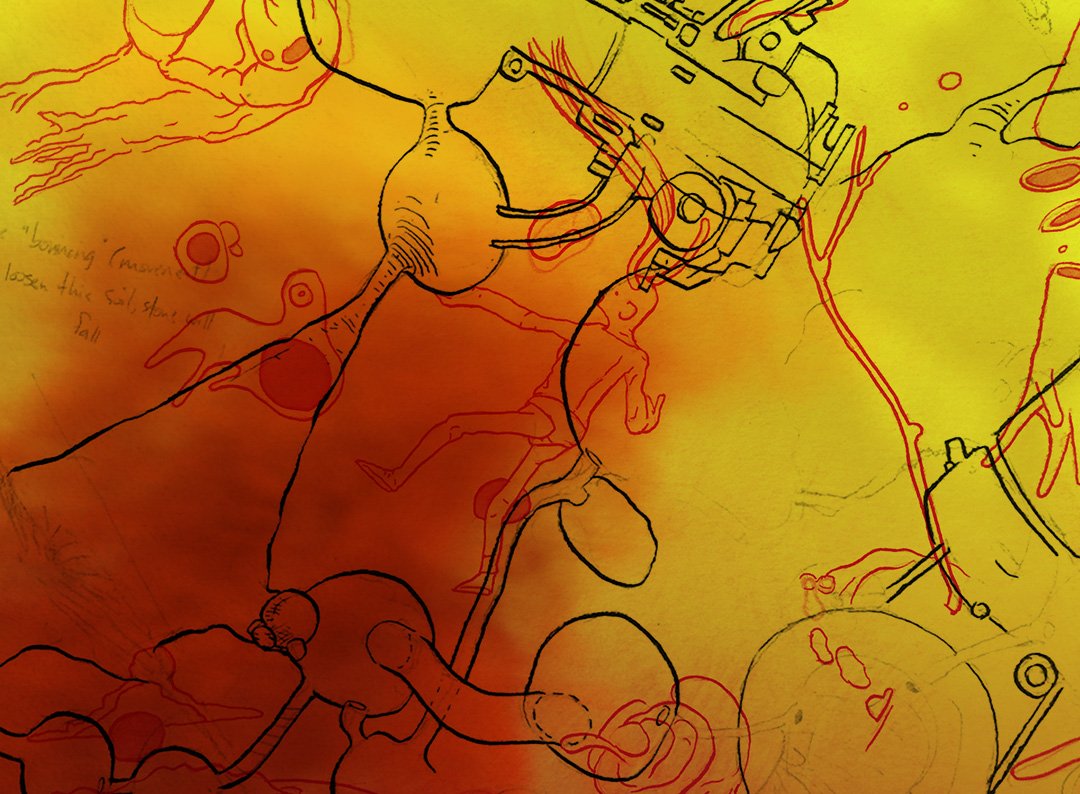 Three Superimposed Things. draworbedrawn.blogspot.ca #draworbedrawn