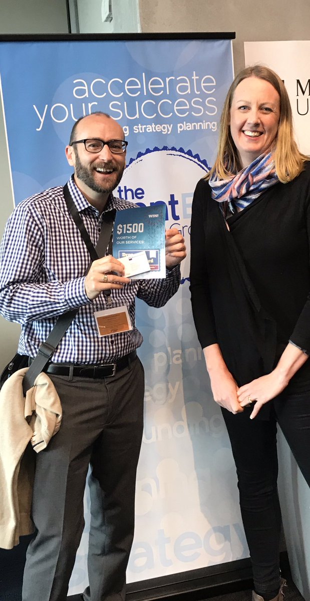 TheGrantedGroup's tweet photo. Congratulations David Wiseman from QUT, winner of $1500 worth of our services! @ARMS2017 #ARMS2017 @QUT https://t.co/0Lqk280uGi