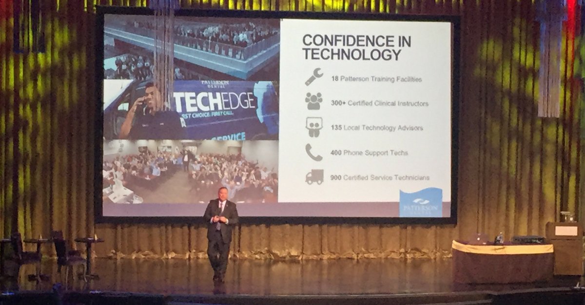 #TBT to when our president Dave Misiak had the amazing opportunity to share with a packed #DentsplySironaWorld crowd, why Patterson makes the best partner for helping you make the most of your practice's technology investments! 🎤🙋‍♂️💬