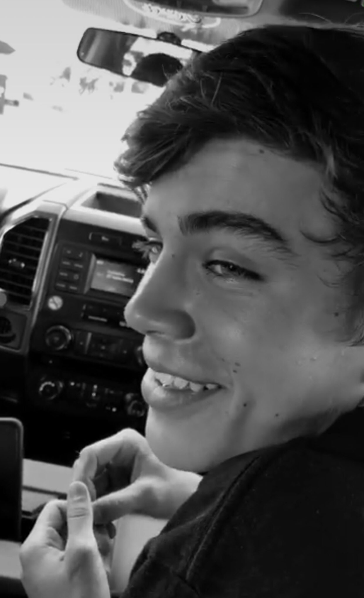 Hayes Grier Smiling