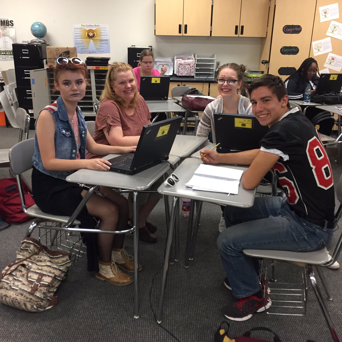 Celebrating Legendary Teacher Day with students.  Thank you Ms. Ovelette!