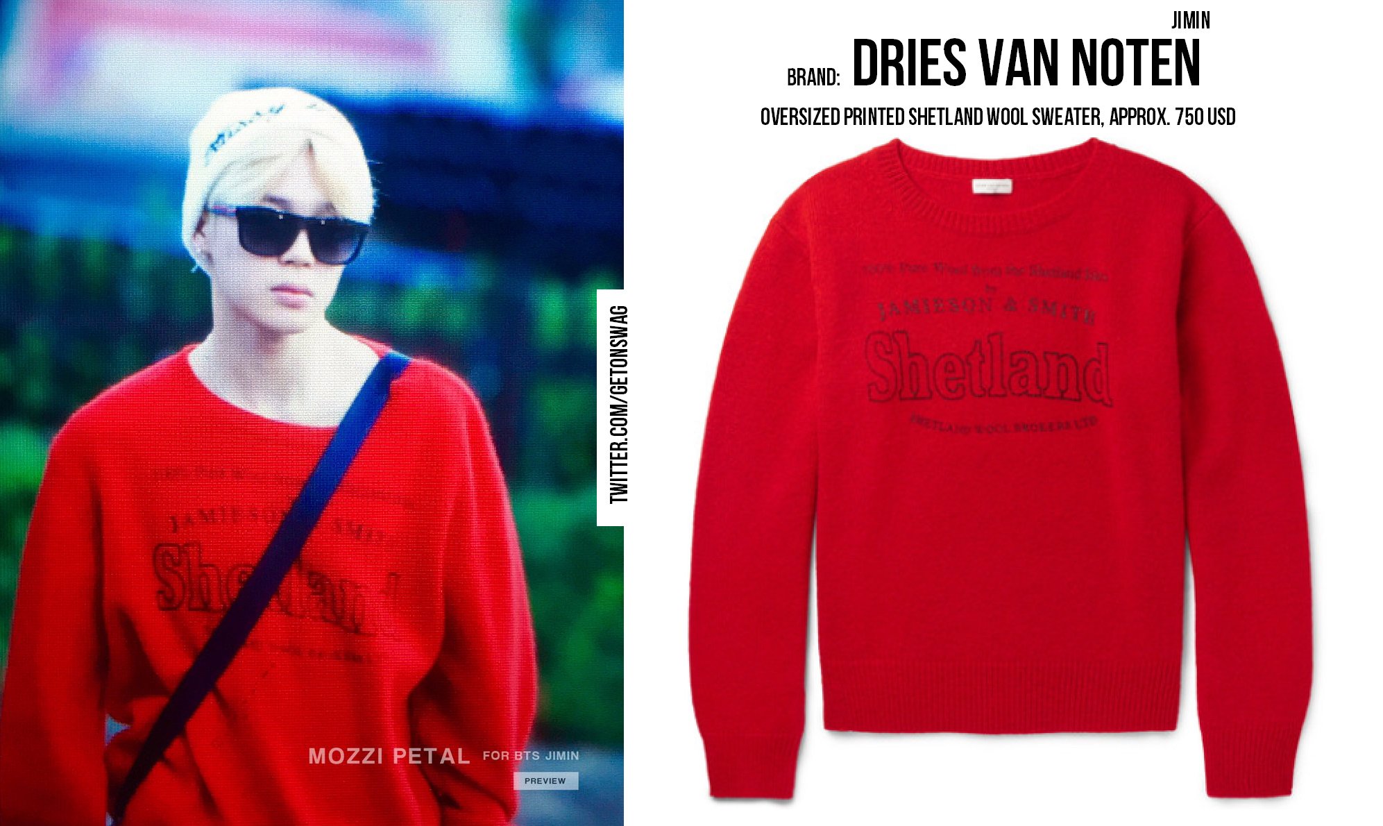 Dries van noten shetland wool sweater clearance