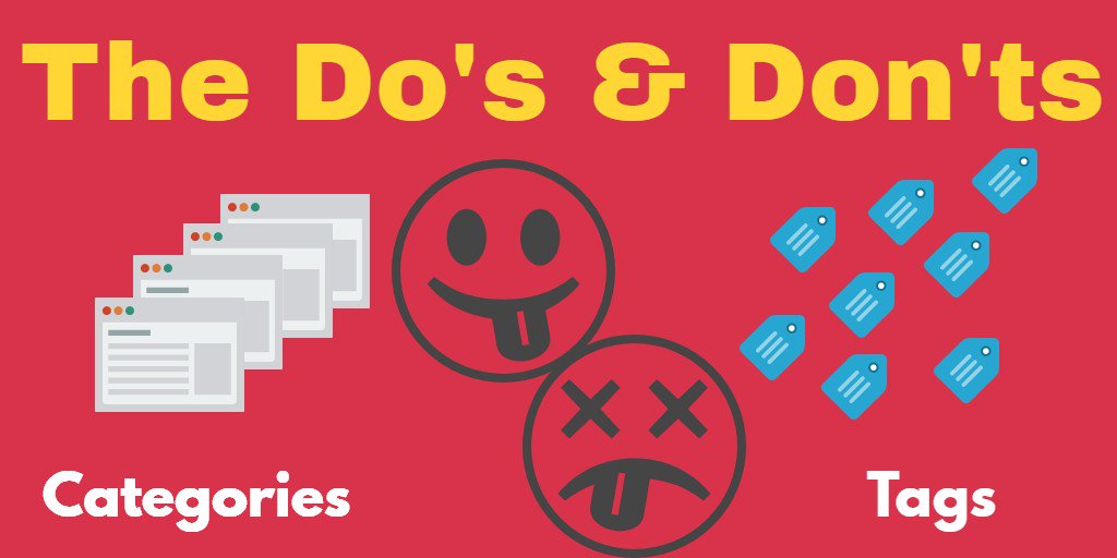 Tags should never be the same as your Categories. Guide for Bloggers bit.ly/2pZ3KpJ