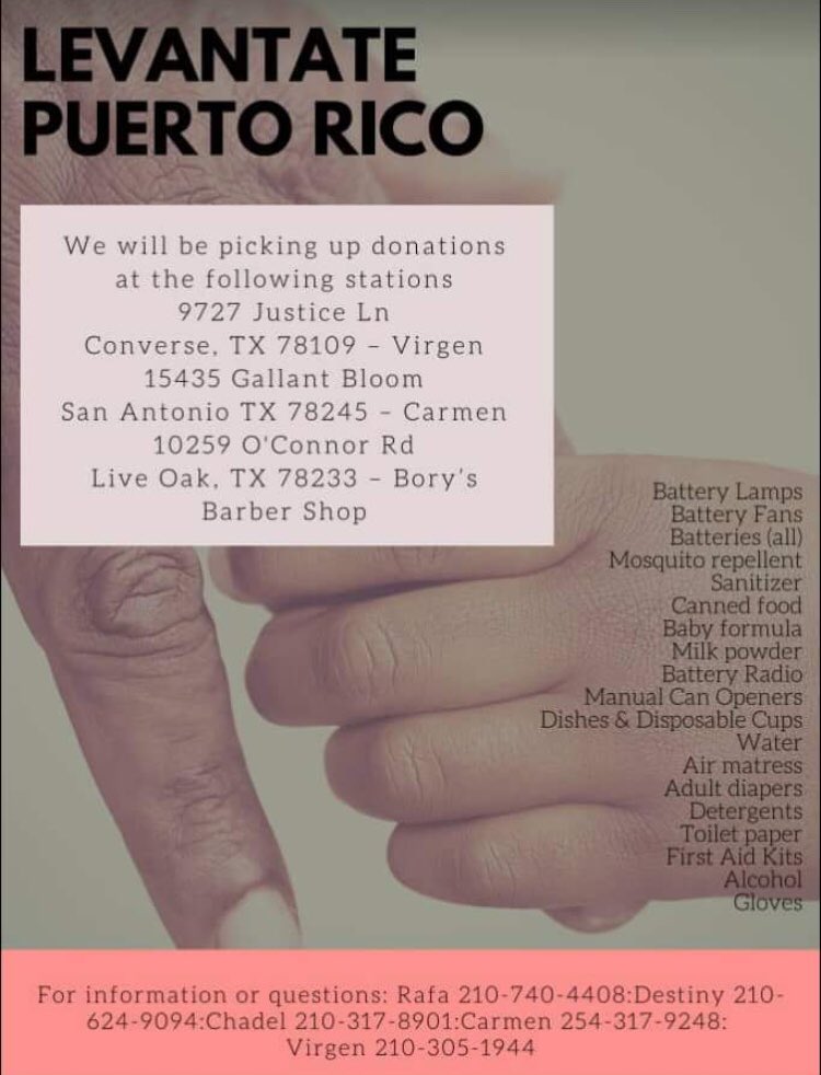 Ariana Garcia San Antonio Here Is Where To Donate Items To Puerto Rico Ariana Garcia San Antonio Here Is Where To Donate Items To Puerto Rico