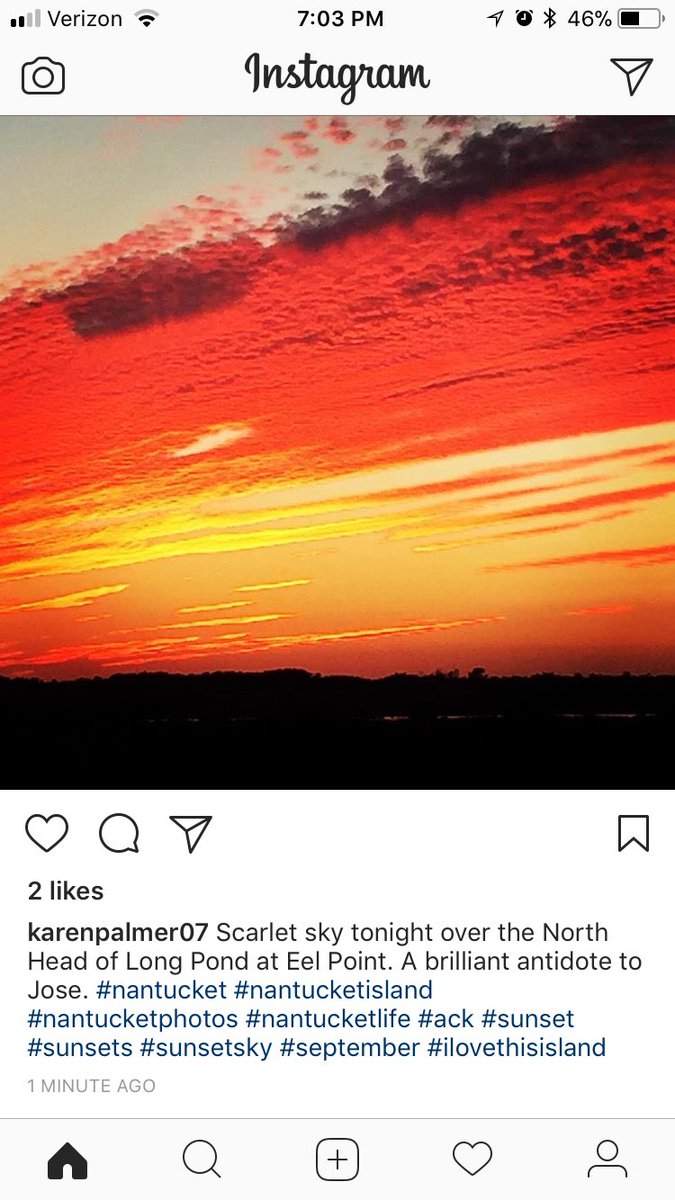 handydallaire's tweet photo. Tonight’s beautiful sunset brought to you by @karenpalmer07 - #regram #sunset #beutifulsunset #nantucket https://t.co/OujRoTl5ww