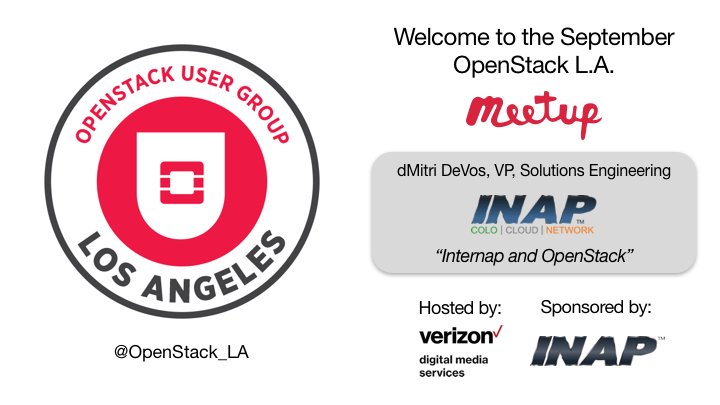 OpenStack_LA's tweet image. Join us, won&apos;t you? #OpenStack @Internap @verizondigital meetup.com/preview/OpenSt…