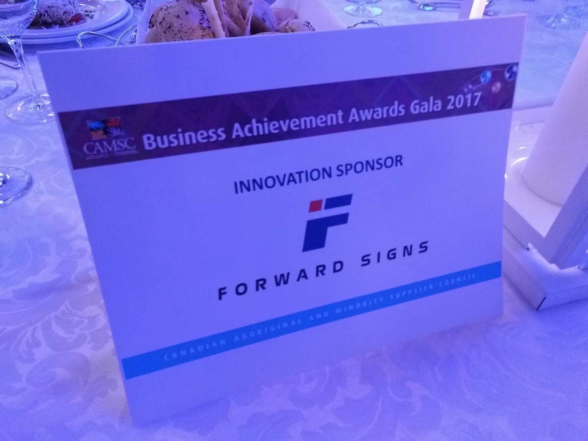 ForwardSign's tweet image. Proud to be an Innovation Sponsor of @camsc_org Business Achievement Awards Gala. #Diversity #Procurement #CAMSCAwards2017