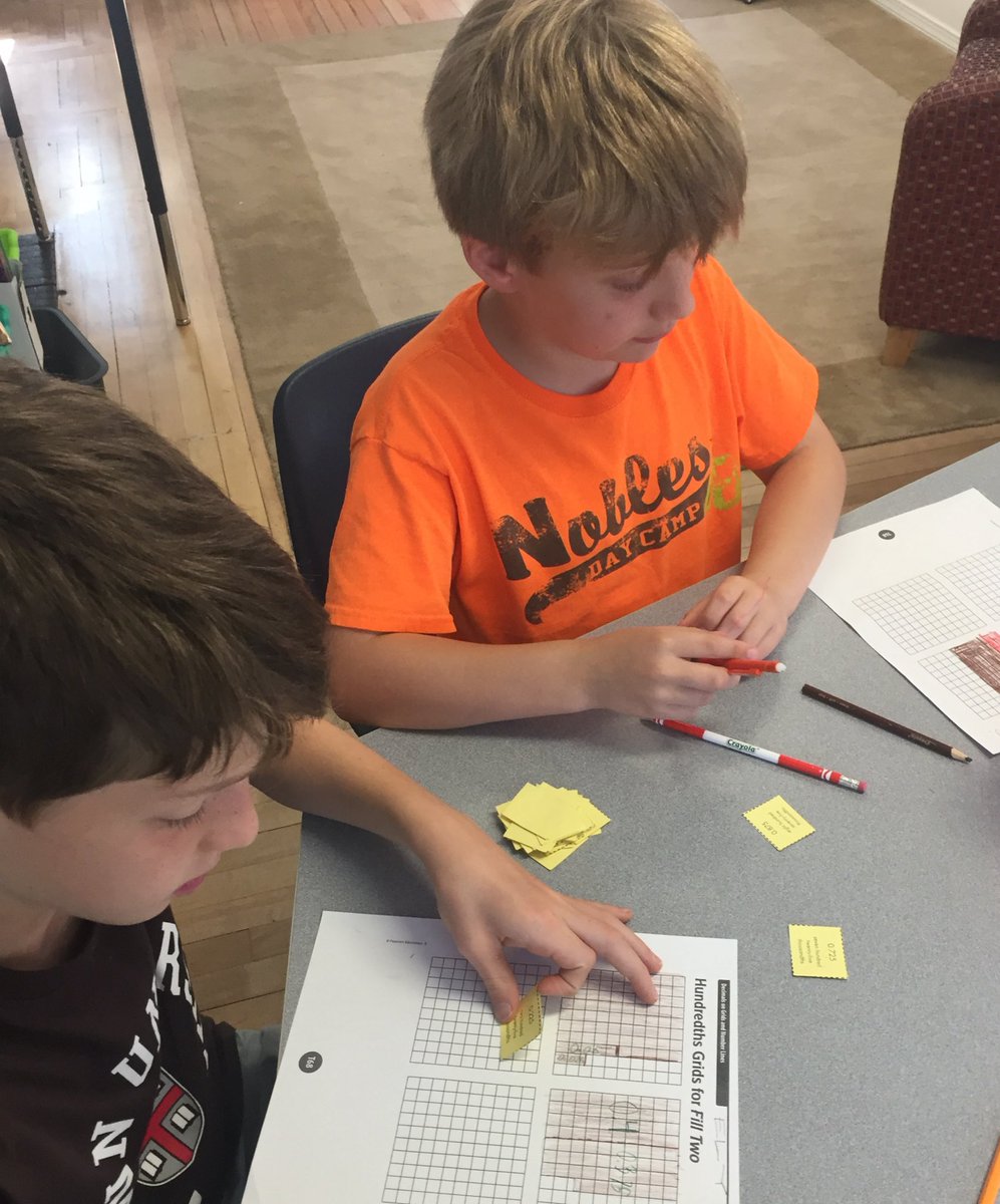 meg_ship's tweet photo. Hello from the other side...of the decimal! Working with place value to the thousandths #filltwo #math #brimmer https://t.co/N7nU8CGN6v