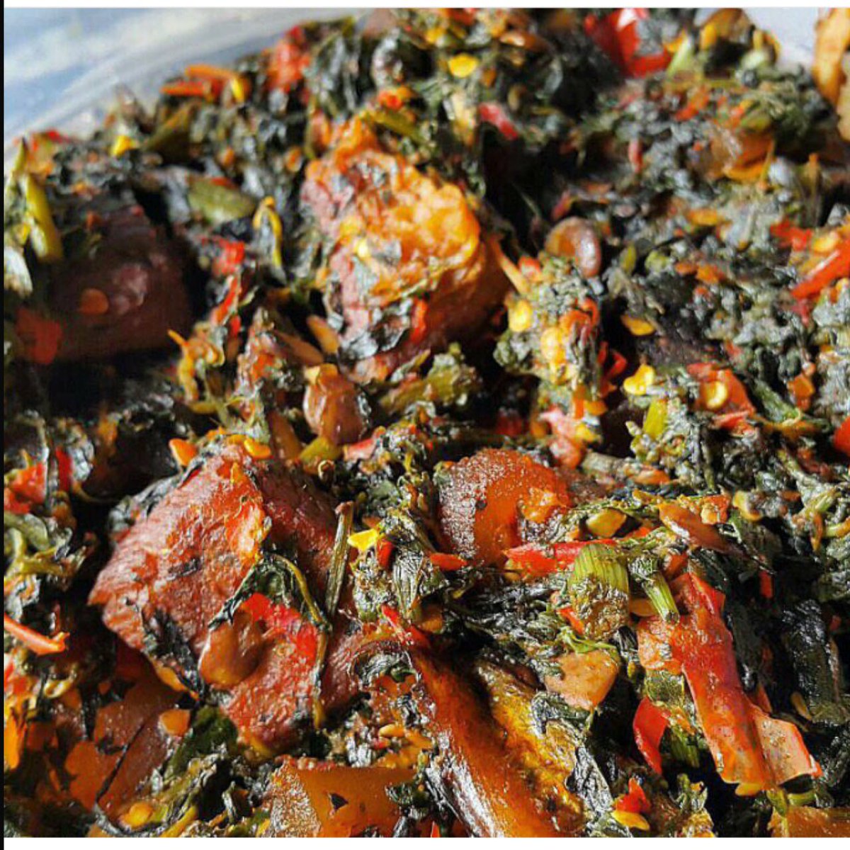 greendishng's tweet photo. Our bowl of efo riro is such a beauty! 😍 You can order our small, medium or large bowl today. 
#eforiro #foodporn #arizona #phoenix https://t.co/VZYXdviK51