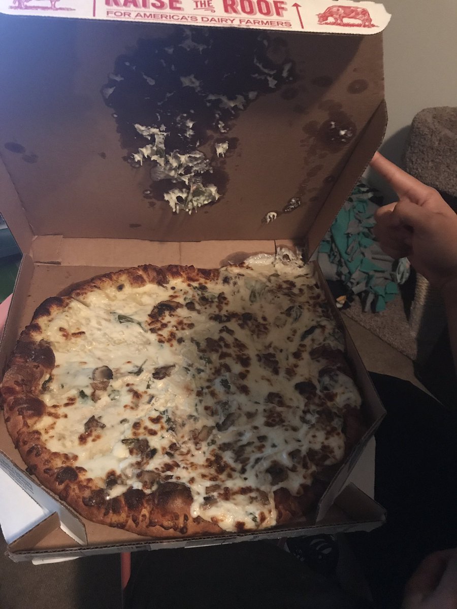 TayBee's tweet photo. Thanks for the pizza @dominos ...not. https://t.co/reoIm69Axq