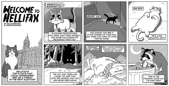 Discover the cats of Hellifax in comic form by <a href="/robotarm/">Tim Carpenter</a> + <a href="/jordynb/">Jordyn Bochon</a> <a href="/hfxnovascotia/">Discover Halifax</a> bit.ly/2xApE7u