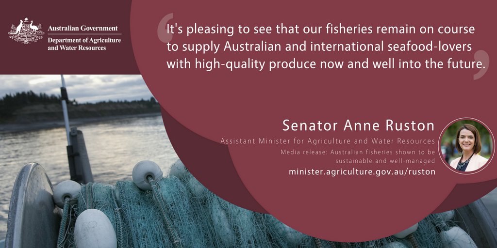 DAFFgov's tweet image. Consumers can continue to enjoy fresh, sustainable Australian #seafood with confidence that it comes from the world’s best managed #fisheries @Anne_Ruston | bit.ly/2ycqpEa