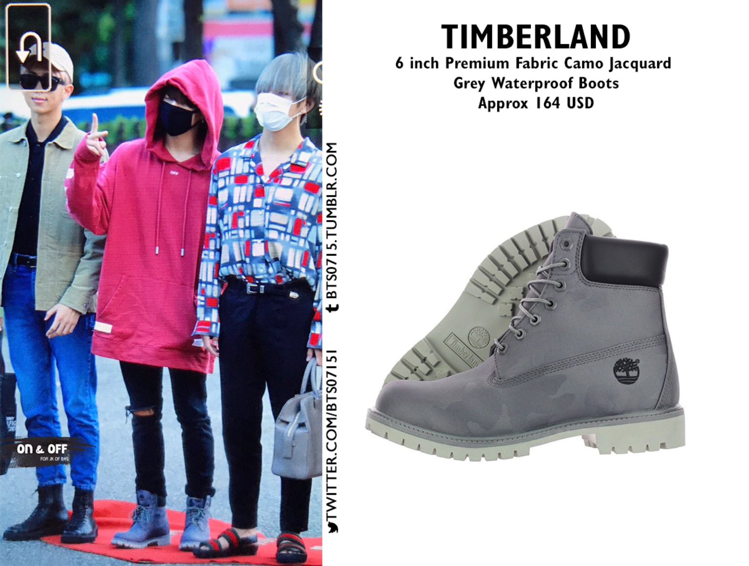 Jungkook timberland boots deals