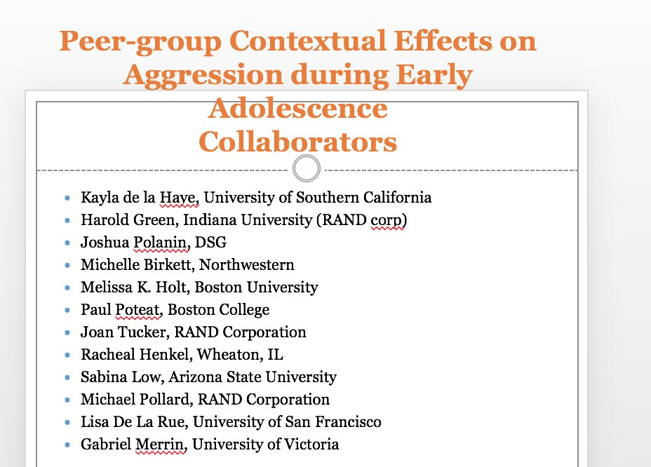 DrDotEspelage's tweet photo. Present research- germany #espelagelab &amp; collabs 17 yrs #aggress #peers @delaruelisa @GJMerrin @kayladelahaye @michellebirkett @UFPsychology https://t.co/u6UJVRZcfE