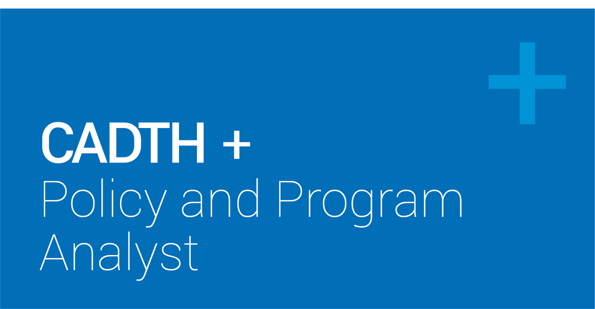 CDA_AMC's tweet photo. Join our team! We're seeking two (2) Policy &amp; Program Analysts. Apply by Oct 2. https://t.co/XAjxev2erk #cdnhealth #careers https://t.co/VOGf6WdIdN