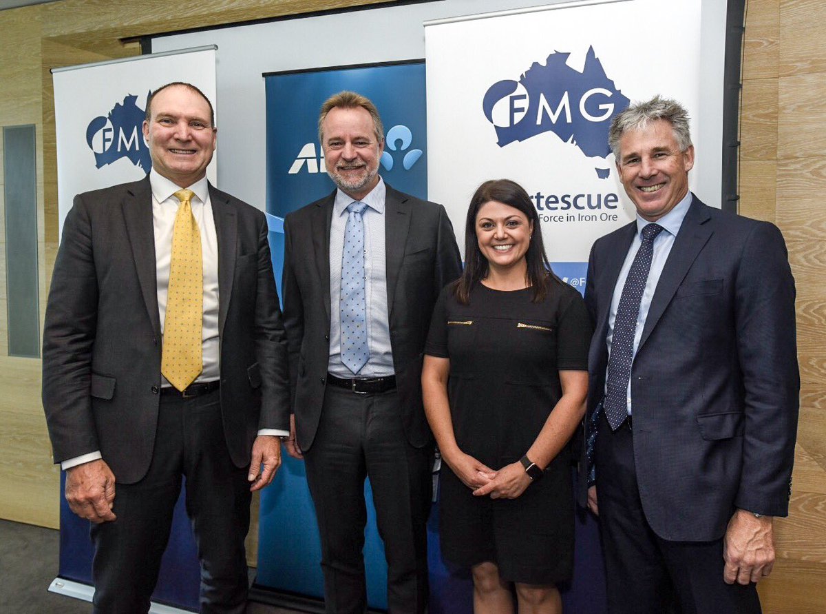 GrahamTurley's tweet photo. Great to launch innovative lease facility for aboriginal businesses with FMG's Nev Power, Minister Scullion and Laura Berry, Supply Nation https://t.co/Jjo1lja9gq