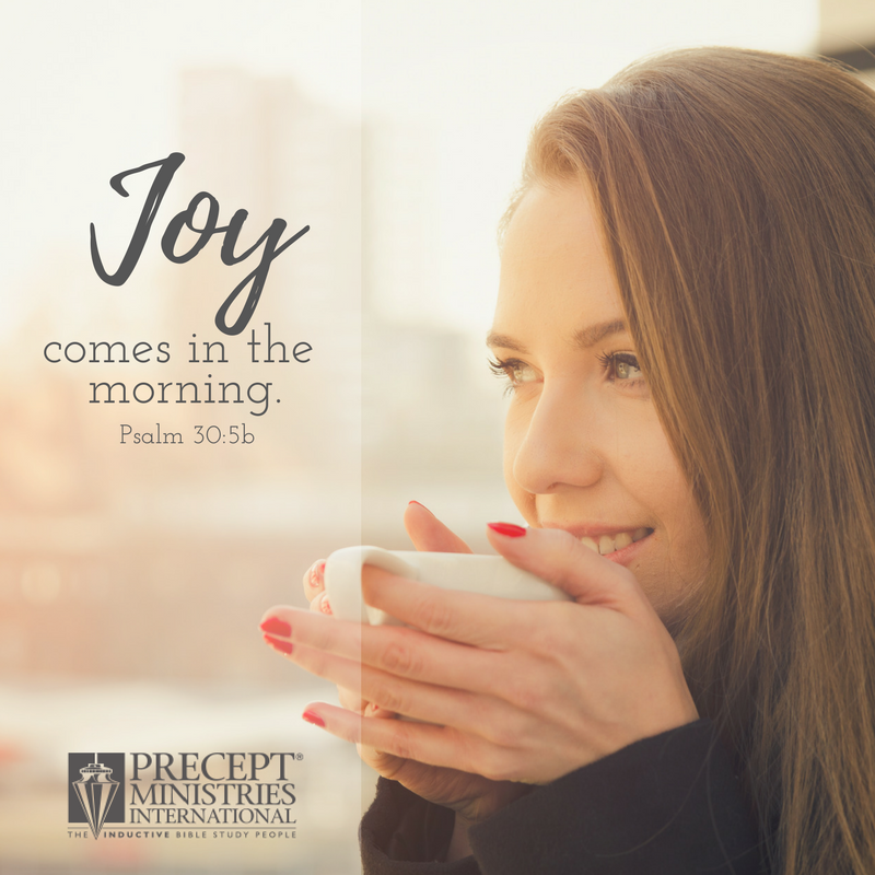 KayArthur's tweet photo. "Weeping may last for the night, but a shout of joy comes in the morning” (Psalm 30:5b). https://t.co/SKZvYsn44e #precept https://t.co/OgO7nIaMmv