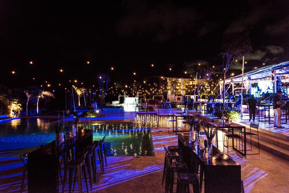 mayakoba's tweet photo. Kicking off the Grand Opening of @AndazMayakoba during #ILTMAmericas - Cocktails, friends and fun in the Jungle #mayakoba #andazmayakoba https://t.co/BkGOeA3Tsw