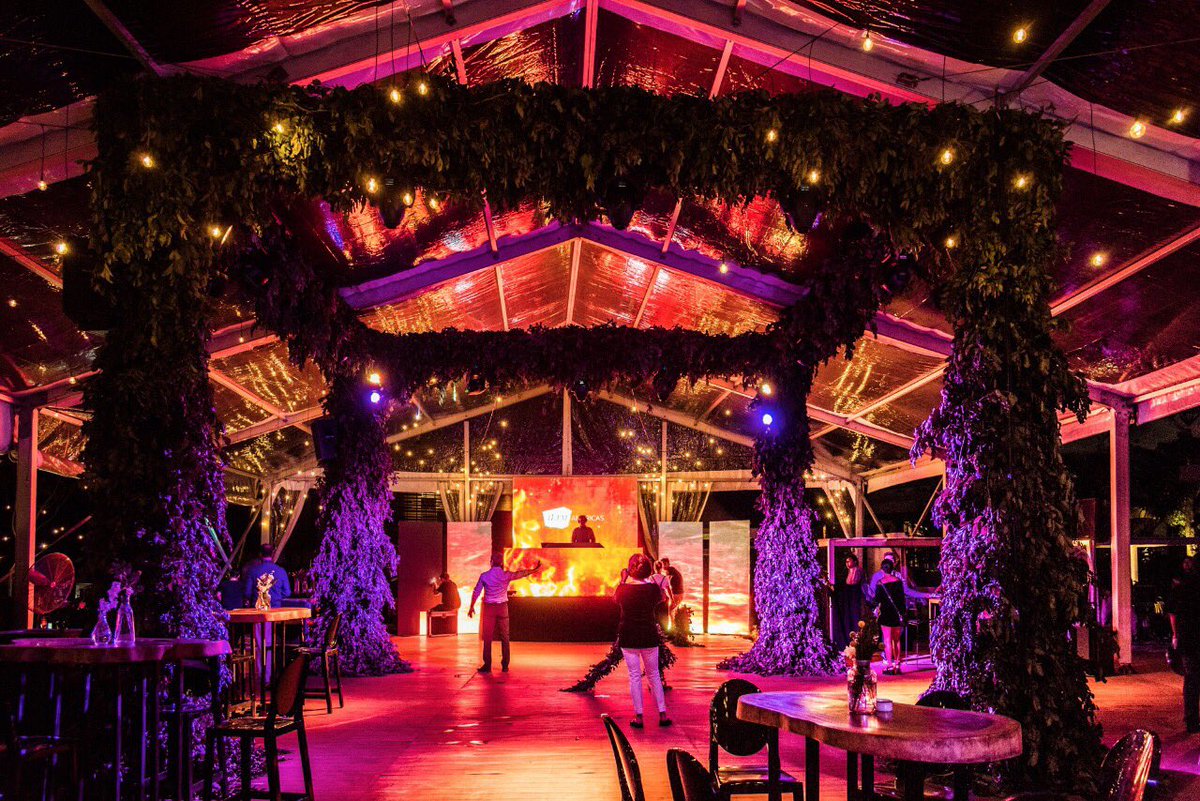 mayakoba's tweet photo. Kicking off the Grand Opening of @AndazMayakoba during #ILTMAmericas - Cocktails, friends and fun in the Jungle #mayakoba #andazmayakoba https://t.co/BkGOeA3Tsw